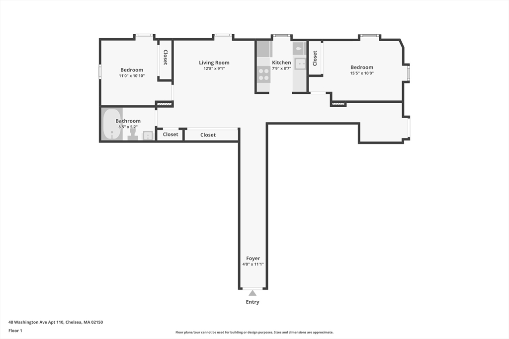 2 bed, 1 bath apartment for rent at 48 Washington Ave Unit 110, Chelsea — photo 22 of 22