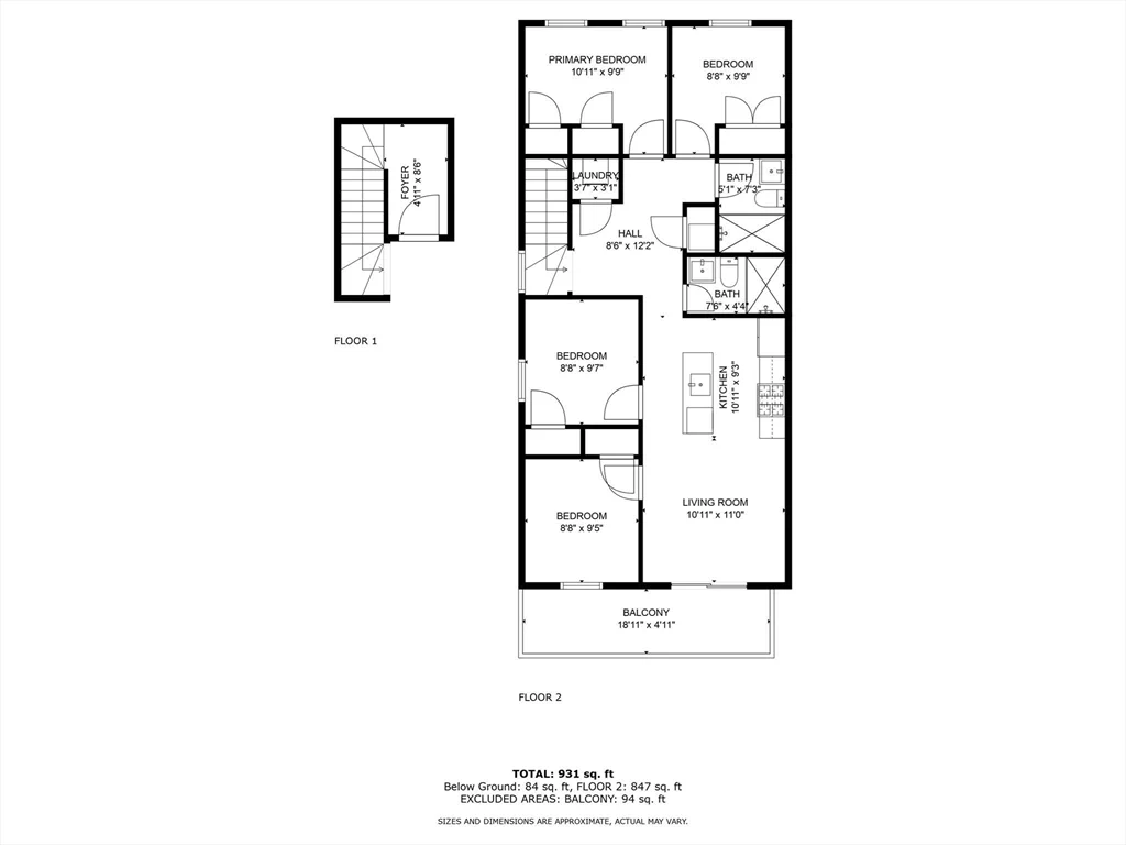 4 bed, 2 bath apartment for rent at 48 Woodward Unit 3, South Boston — photo 20 of 20