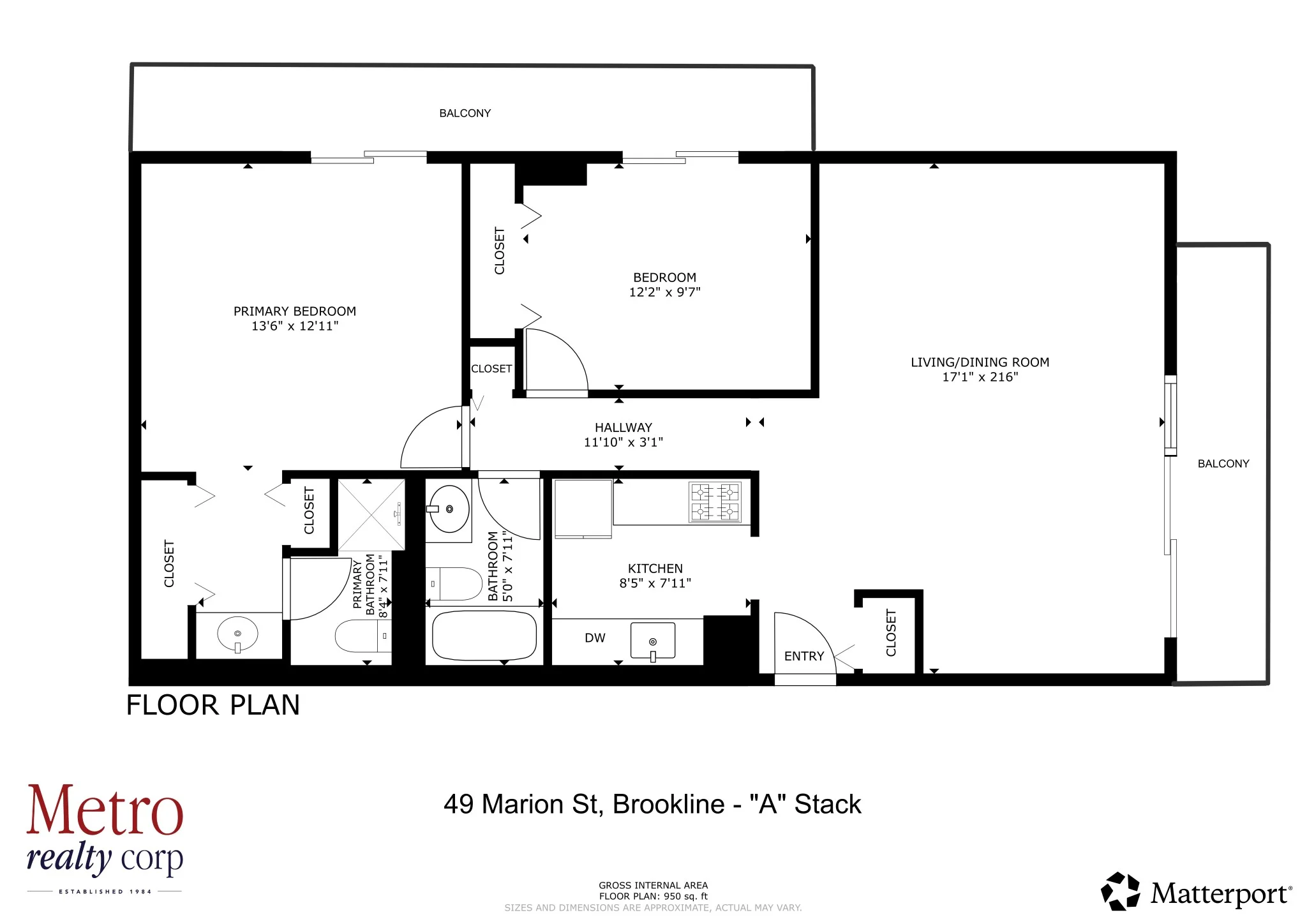 2 bed, 2 bath apartment for rent at 49 Marion St Unit 3A, Coolidge Corner — photo 5 of 30