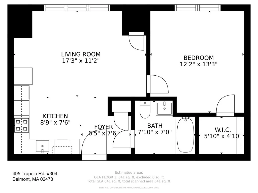 1 bed, 1 bath apartment for rent at 495 Trapelo Rd Unit 304, Belmont — photo 10 of 10