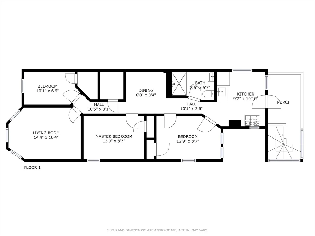 3 bed, 1 bath apartment for rent at 4A Weld Ave Unit 2, Roxbury — photo 8 of 8