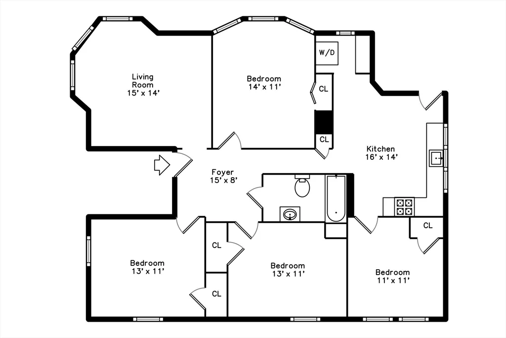 4 bed, 1 bath apartment for rent at 5 Albion St Unit 1, Central Hill — photo 17 of 17