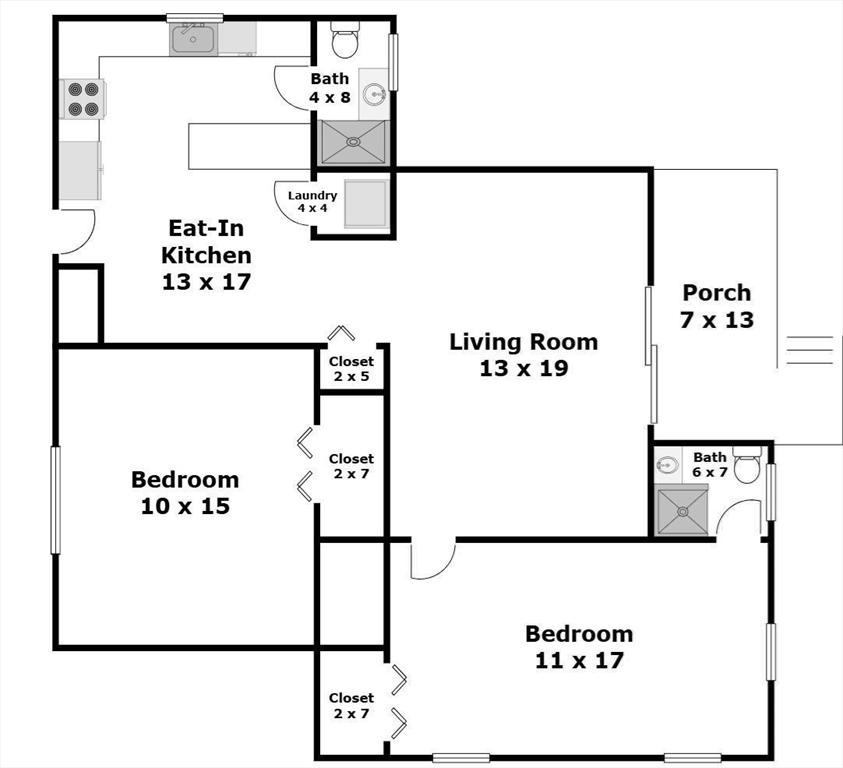 2 bed, 1 bath apartment for rent at 5 Charles St Unit 2, Winthrop — photo 14 of 14