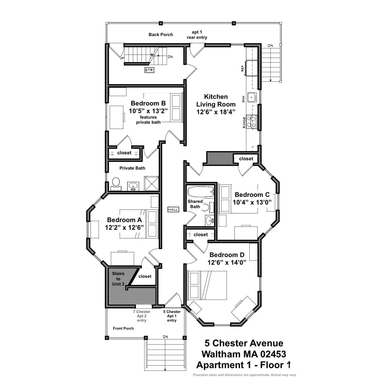 4 bed, 2 bath apartment for rent at 5 Chester Ave Unit 1, Ware — photo 14 of 17