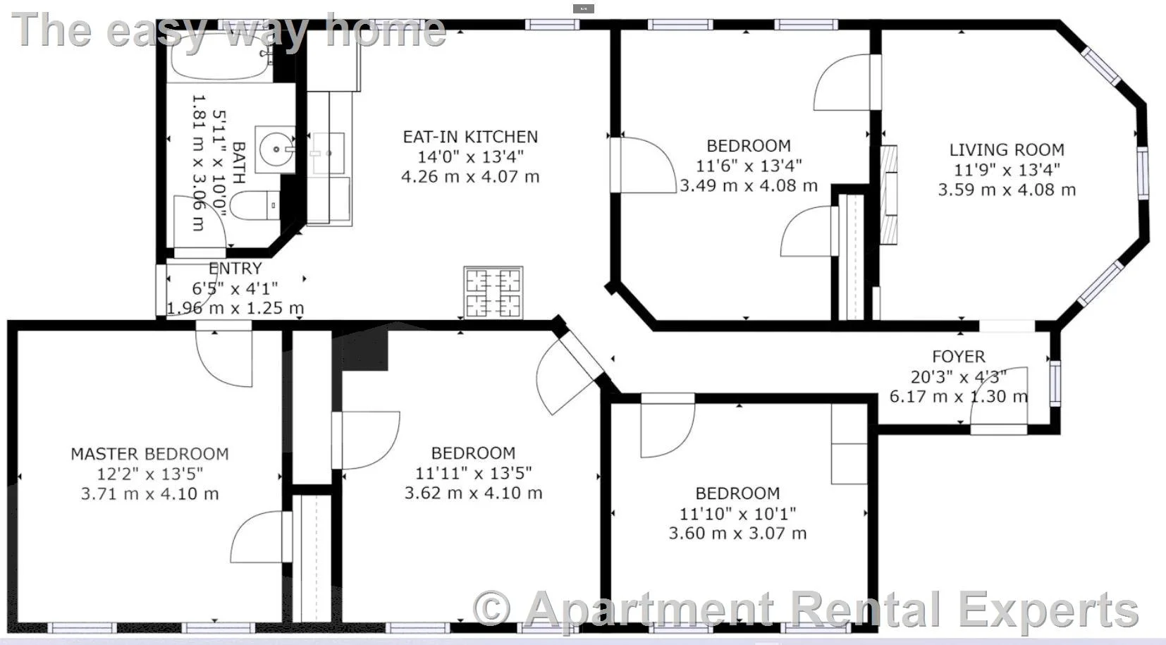 4 bed, 1 bath apartment for rent at 5 Durham St Unit 2, Ward Two — photo 8 of 9