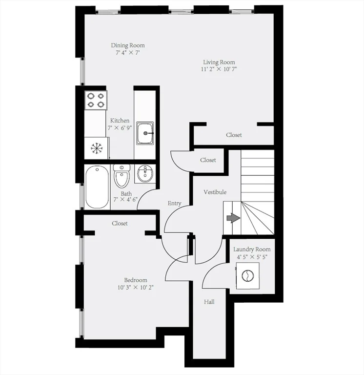 1 bed, 1 bath apartment for rent at 5 Grove St Unit 9, Beacon Hill — photo 15 of 24