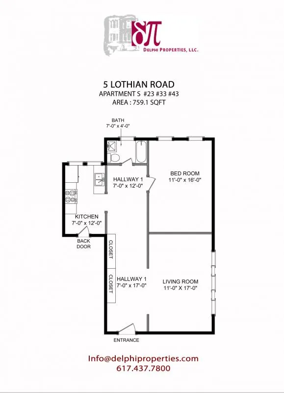 1 bed, 1 bath apartment for rent at 5 Lothian Rd Unit 43, Brighton — photo 5 of 17