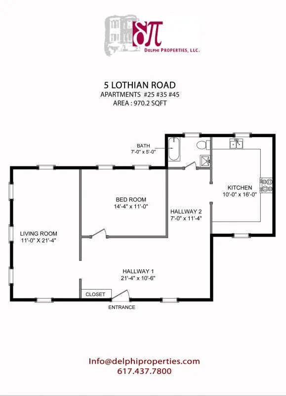 1 bed, 1 bath apartment for rent at 5 Lothian Rd Unit 45, Brighton