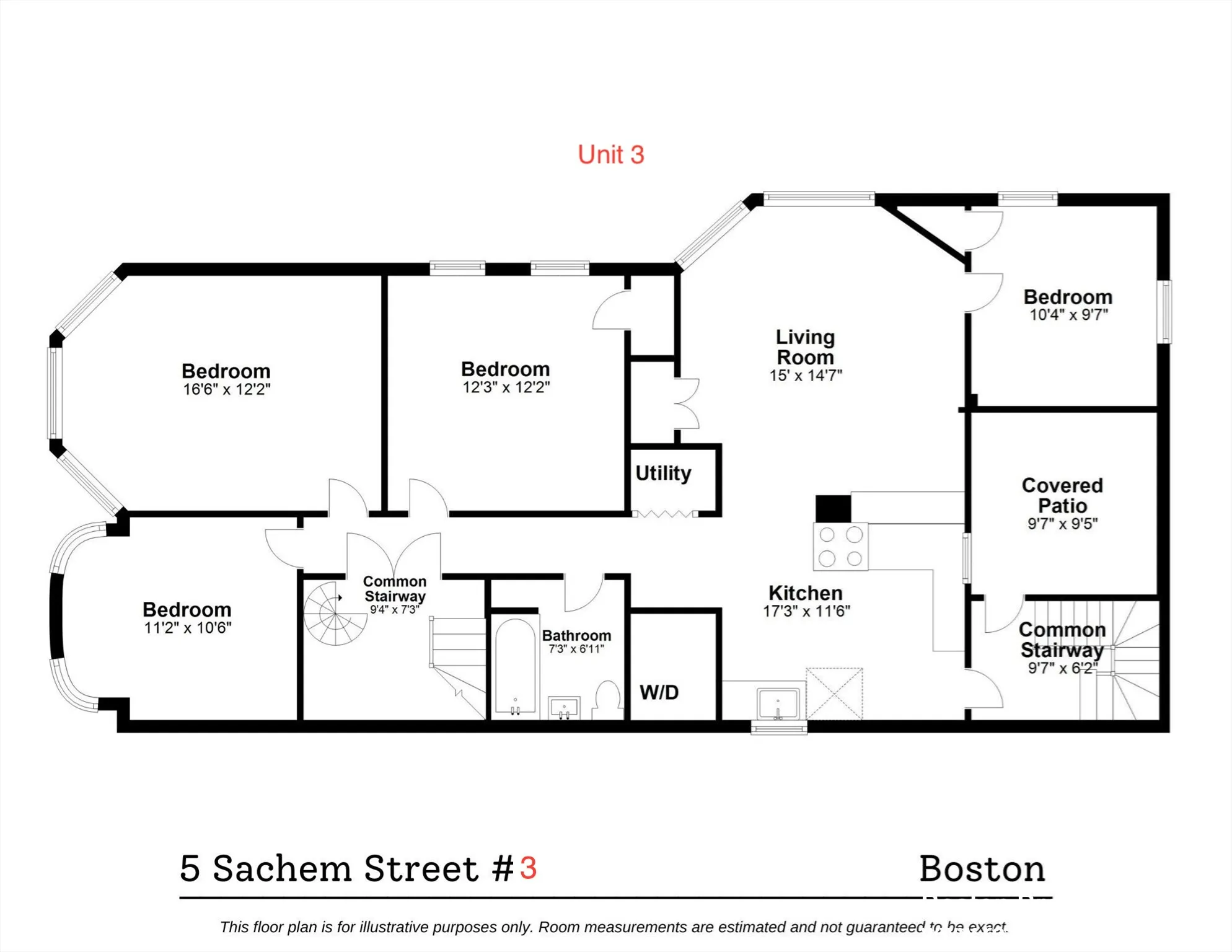 6 bed, 2 bath apartment for rent at 5 Sachem St Unit 3, Mission Hill — photo 18 of 21