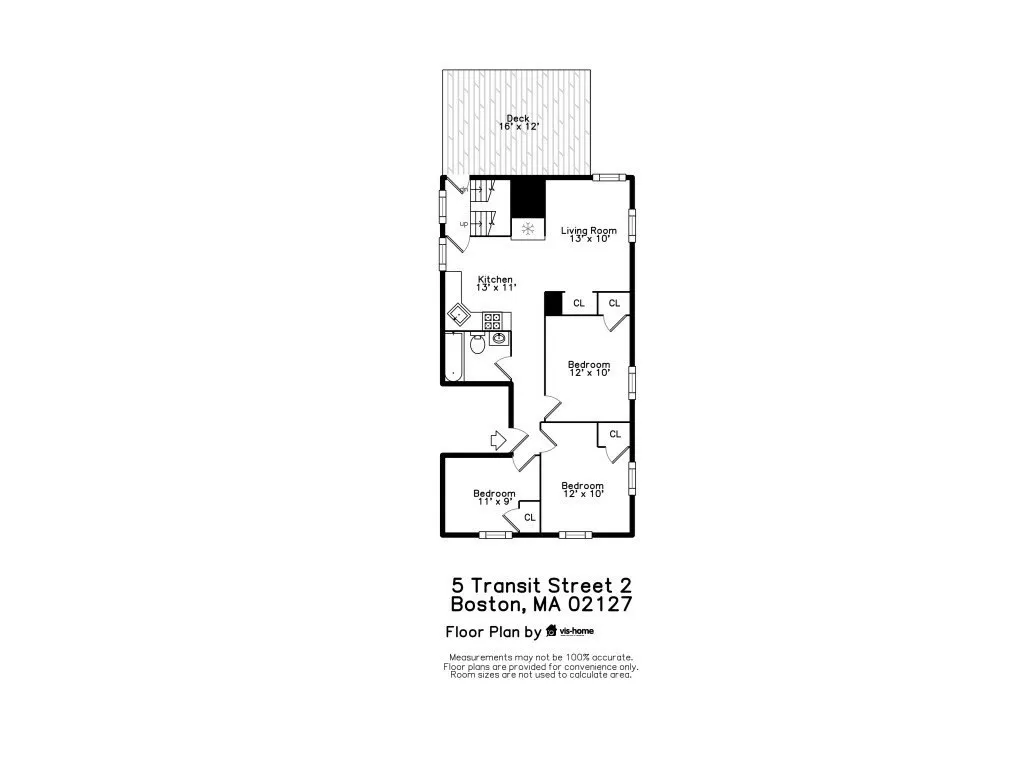 3 bed, 1 bath apartment for rent at 5 Transit St Unit 2, South Boston — photo 13 of 14