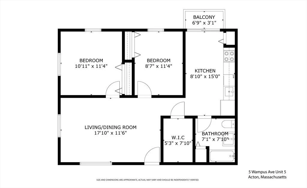 2 bed, 1 bath apartment for rent at 5 Wampus Unit 5, Acton — photo 11 of 11
