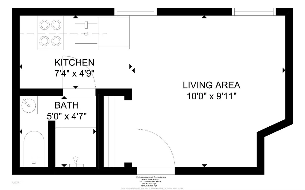 Studio bed, 1 bath apartment for rent at 50 Columbus Ave Unit 4B, Union Square — photo 8 of 17