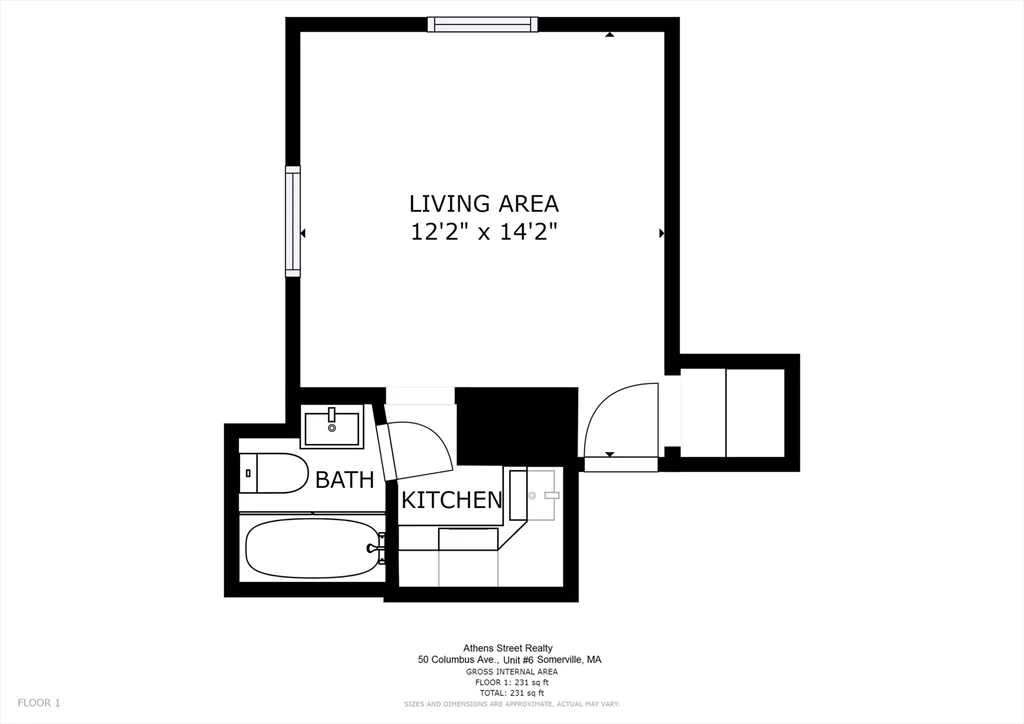 Studio bed, 1 bath apartment for rent at 50 Columbus Ave Unit 6, Union Square — photo 14 of 23