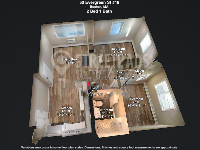 2 bed, 1 bath apartment for rent at 50 Evergreen St Unit 50-18, Jamaica Plain — photo 1 of 41