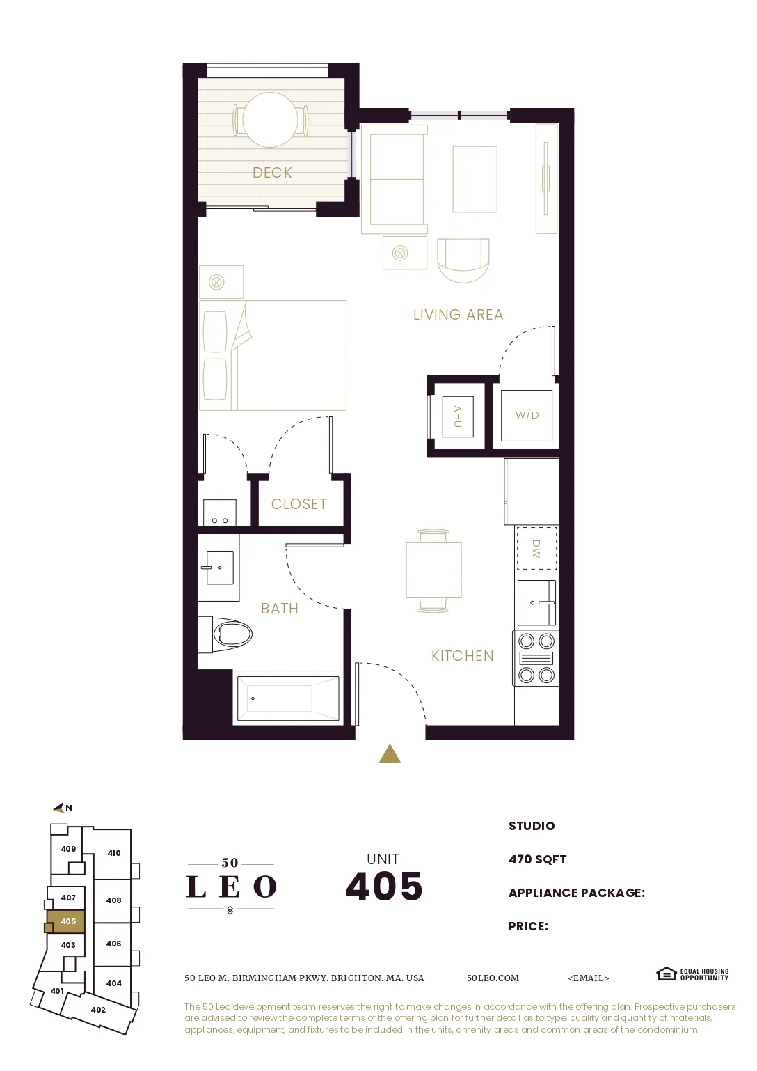 Studio bed, 1 bath apartment for rent at 50 Leo M Birmingham Pkwa Unit 4055, Brighton — photo 6 of 7