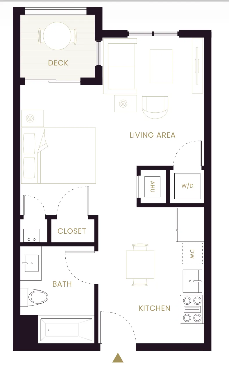 Studio bed, 1 bath apartment for rent at 50 Leo M Birmingham Pkwy Unit 405F, Brighton — photo 11 of 14
