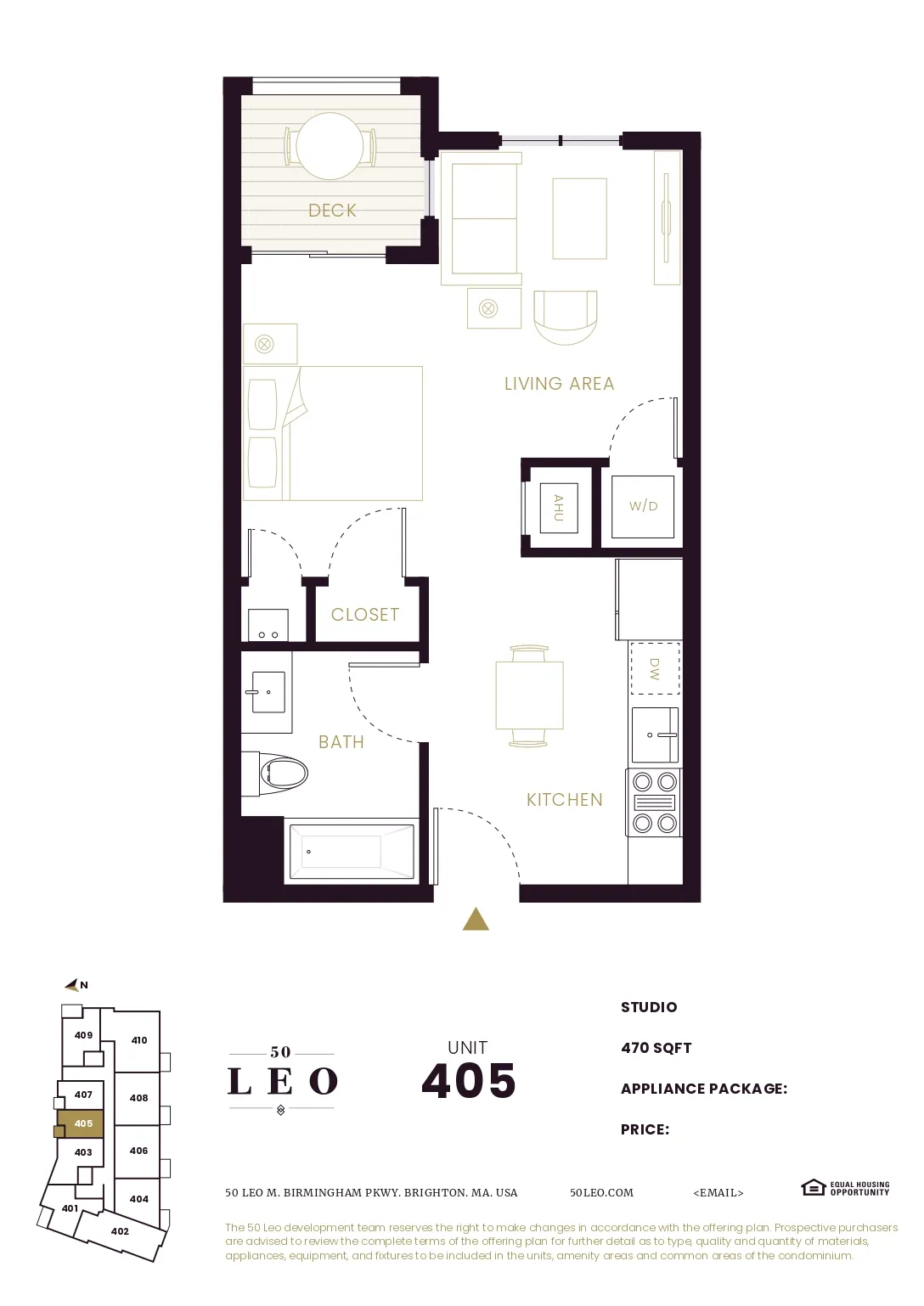 Studio bed, 1 bath apartment for rent at 50 Leo M Birmingham Pkwy Unit 4M, Brighton — photo 12 of 15