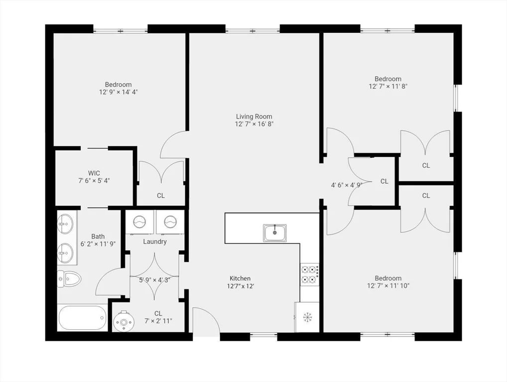 3 bed, 1 bath apartment for rent at 50 R Maplewood Ave Unit 101, Gloucester — photo 17 of 17