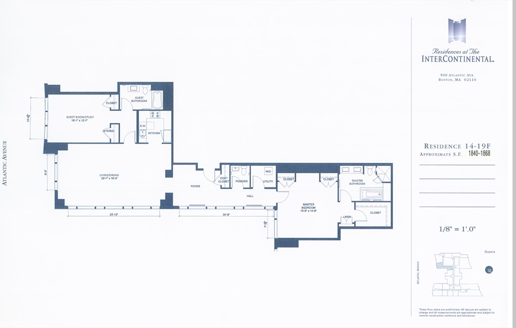 2 bed, 2 bath apartment for rent at 500 Atlantic Ave Unit 19F, Midtown — photo 24 of 24