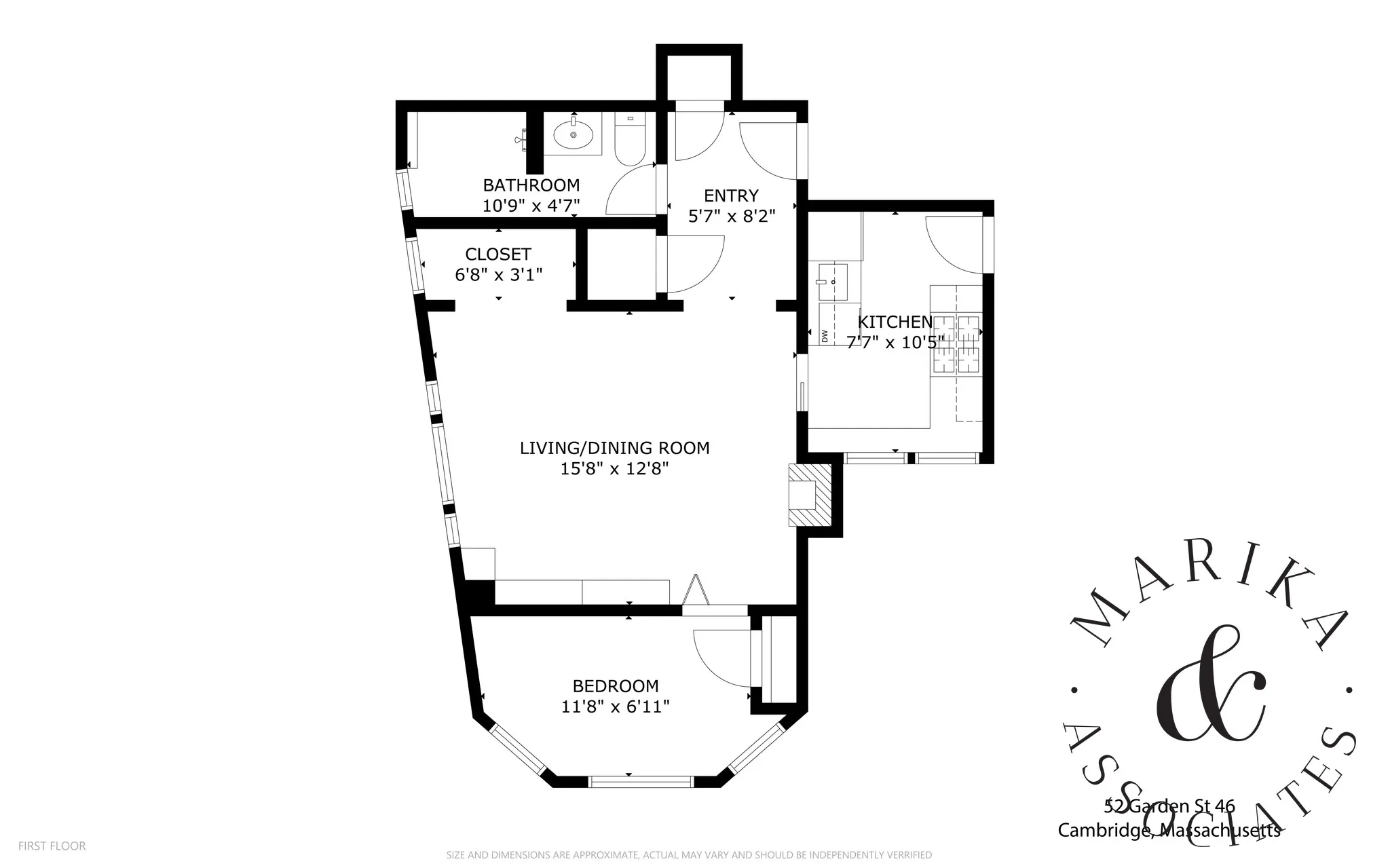 1 bed, 1 bath apartment for rent at 52 Garden St Unit 46, Neighborhood Nine — photo 14 of 23