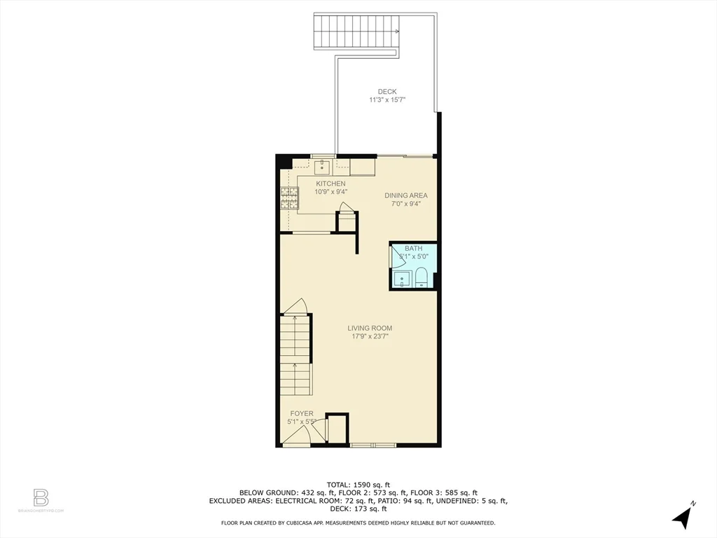 2 bed, 1 bath apartment for rent at 523 Washington St Unit C2, Pembroke — photo 30 of 33