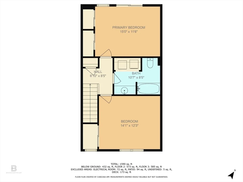 2 bed, 1 bath apartment for rent at 523 Washington St Unit C2, Pembroke — photo 31 of 33