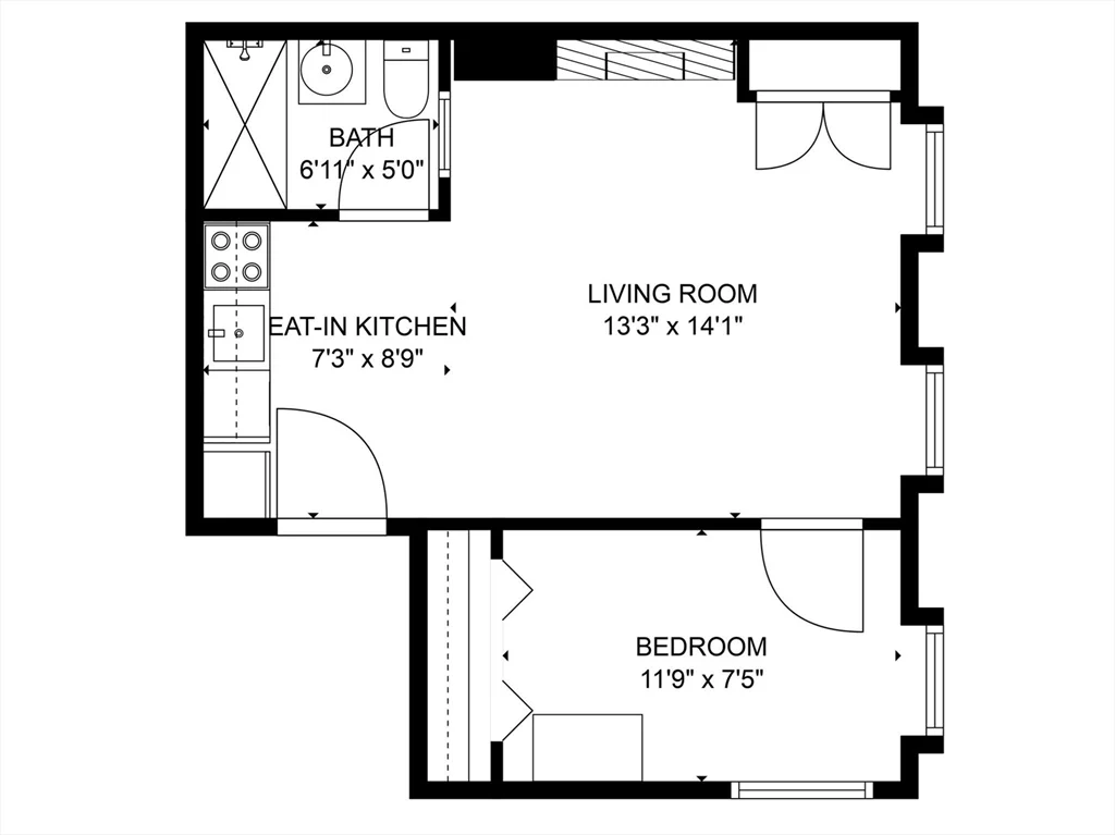 1 bed, 1 bath apartment for rent at 53 Hancock St Unit 7, Beacon Hill — photo 1 of 2