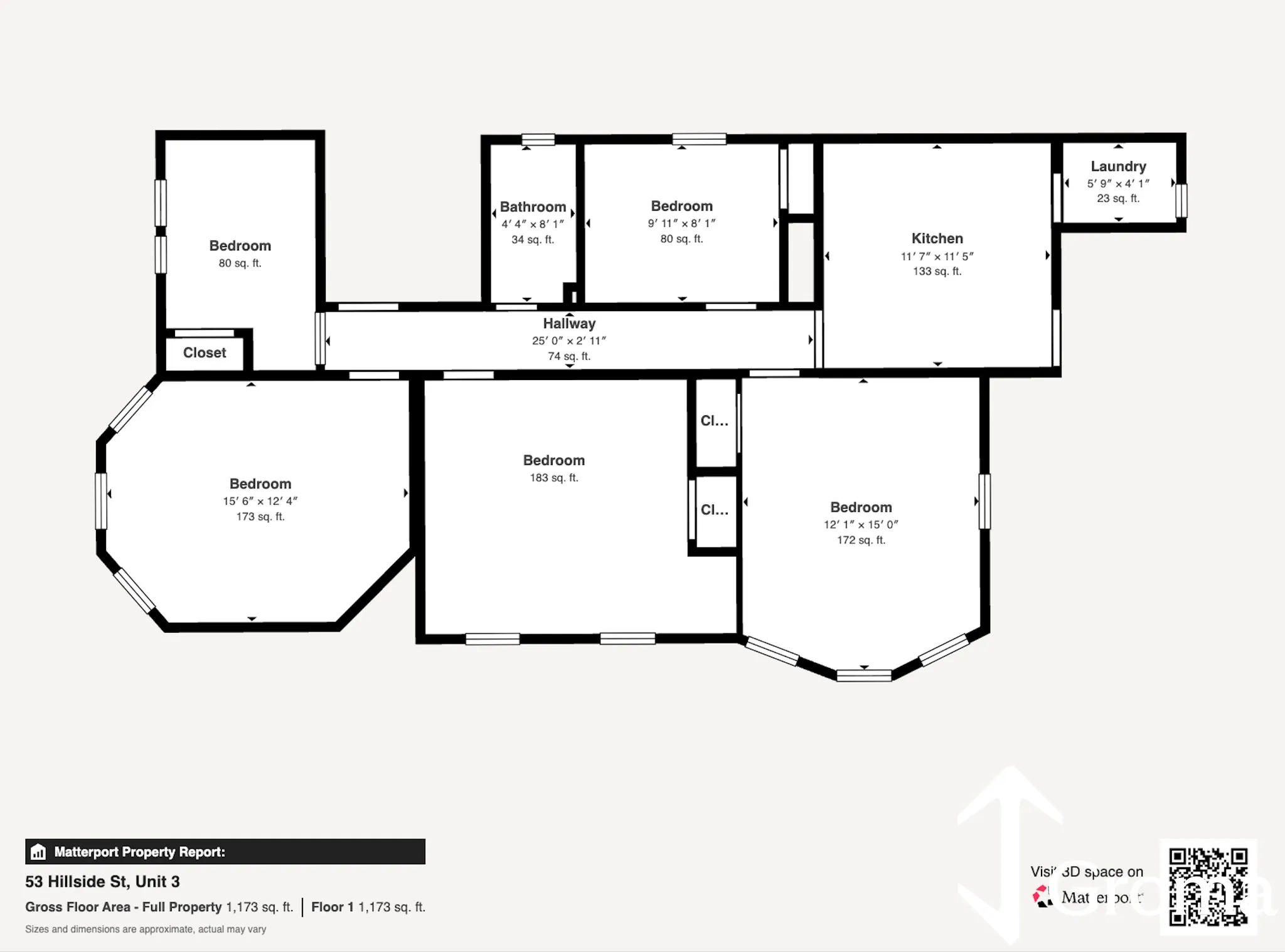 4 bed, 1 bath apartment for rent at 53 Hillside St Unit 3, Mission Hill — photo 9 of 9