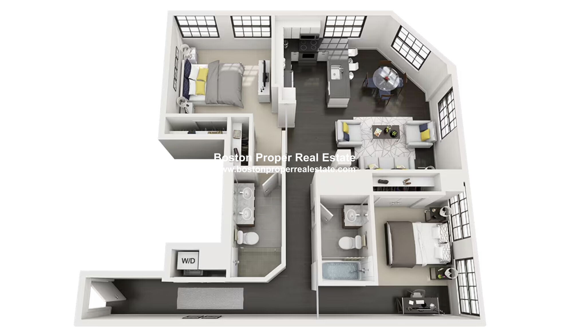 2 bed, 2 bath apartment for rent at 530 Atlantic Ave Unit 409, Boston Downtown — photo 9 of 9