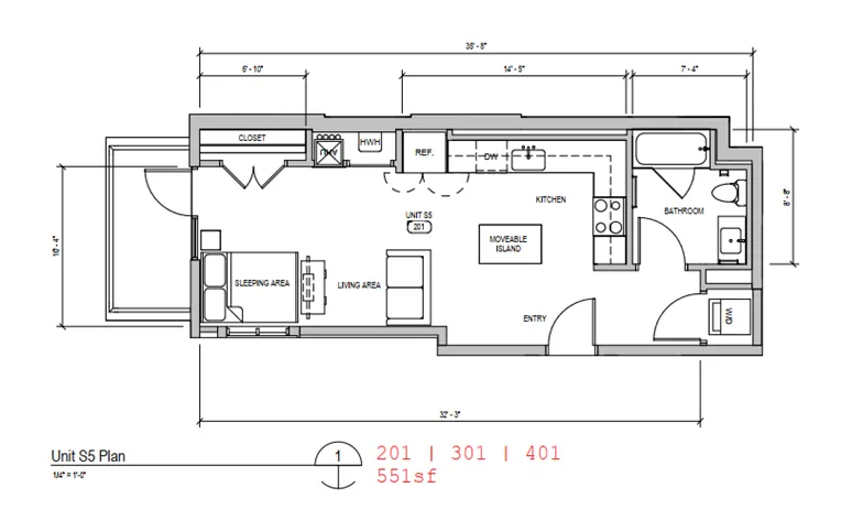 Studio bed, 1 bath apartment for rent at 54 Auburn St Unit 401, Coolidge Corner — photo 14 of 14