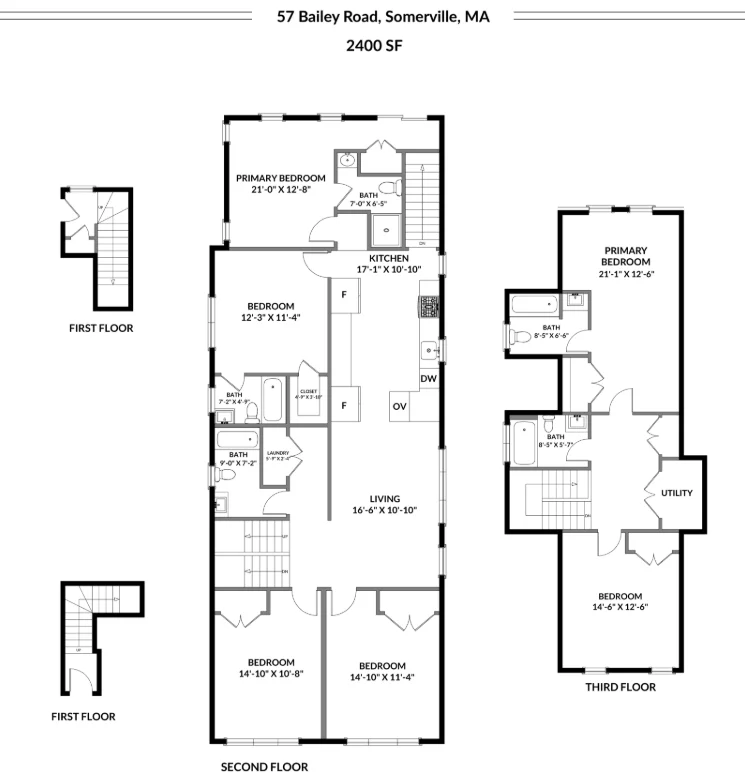 6 bed, 4+ bath apartment for rent at 55 Bailey Rd Unit 2, Ten Hills — photo 13 of 13