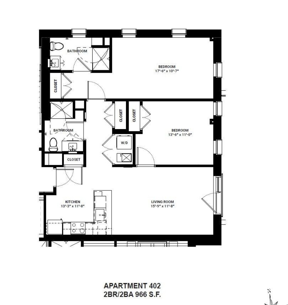 2 bed, 2 bath apartment for rent at 55 Brighton Ave Unit 402, Allston — photo 2 of 19