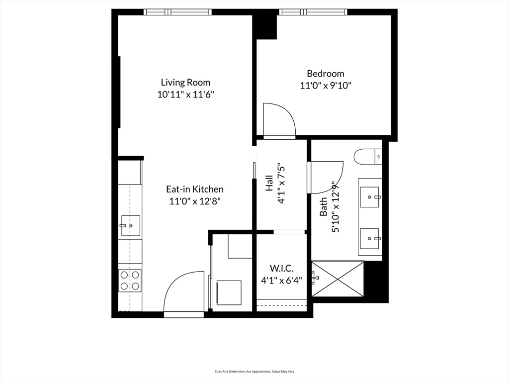 1 bed, 1 bath apartment for rent at 55 Lagrange St Unit 409, Boston Downtown — photo 17 of 29