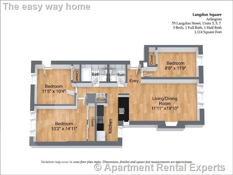 3 bed, 1 bath apartment for rent at 55 Langdon St Unit 5, Harvard Square — photo 16 of 19