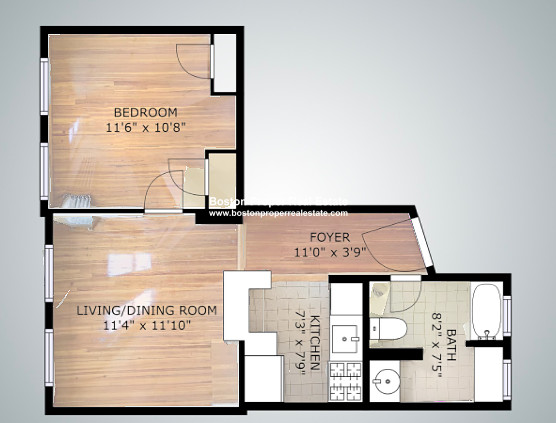 1 bed, 1 bath apartment for rent at 55 Queensberry St Unit 16, Fenway — photo 5 of 10
