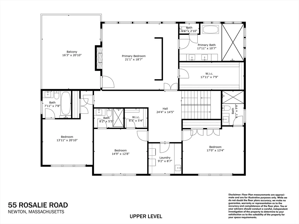 6 bed, 4+ bath apartment for rent at 55 Rosalie Rd, Chestnut Hill — photo 40 of 40