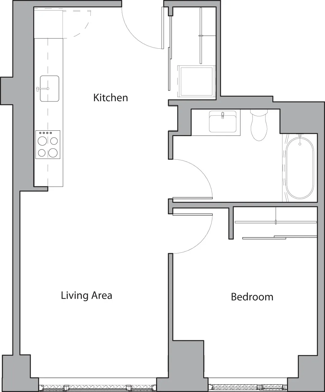 1 bed, 1 bath apartment for rent at 55 Traveler St Unit 1044, South End — photo 11 of 19