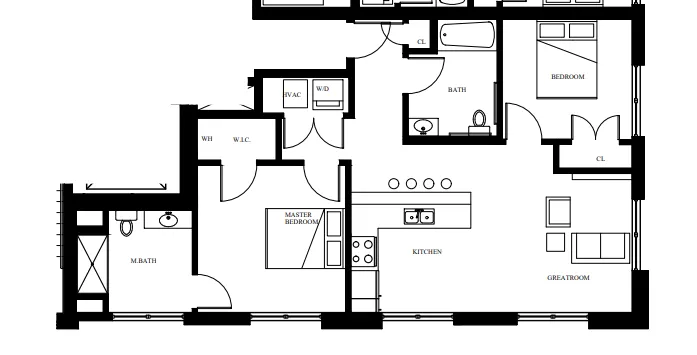 2 bed, 2 bath apartment for rent at 55 West Fifth St Unit 301, South Boston
