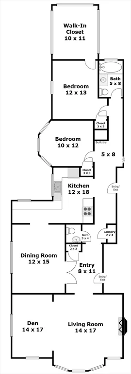 2 bed, 1 bath apartment for rent at 569 Franklin St Unit 6, Melrose — photo 38 of 38