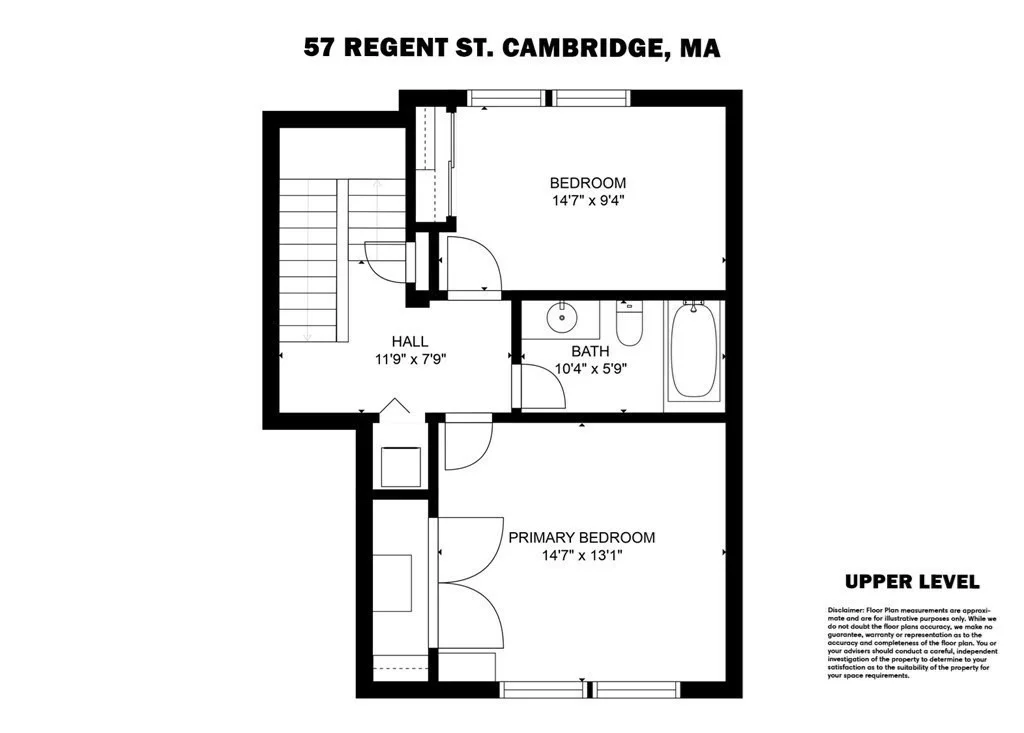 2 bed, 2 bath apartment for rent at 57 Regent St Unit 4, Porter Square — photo 19 of 21