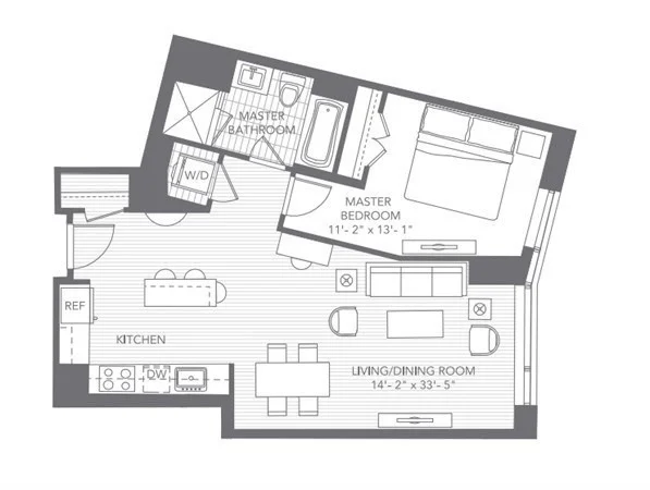 1 bed, 1 bath apartment for rent at 580 Washington St Unit 614, Midtown — photo 27 of 27