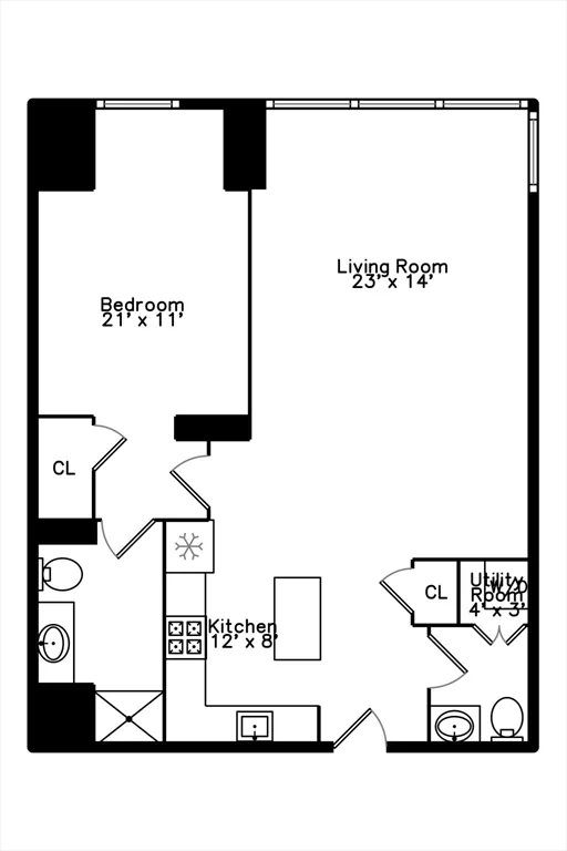 1 bed, 1 bath apartment for rent at 580 Washington St Unit 811, Theatre District — photo 16 of 22