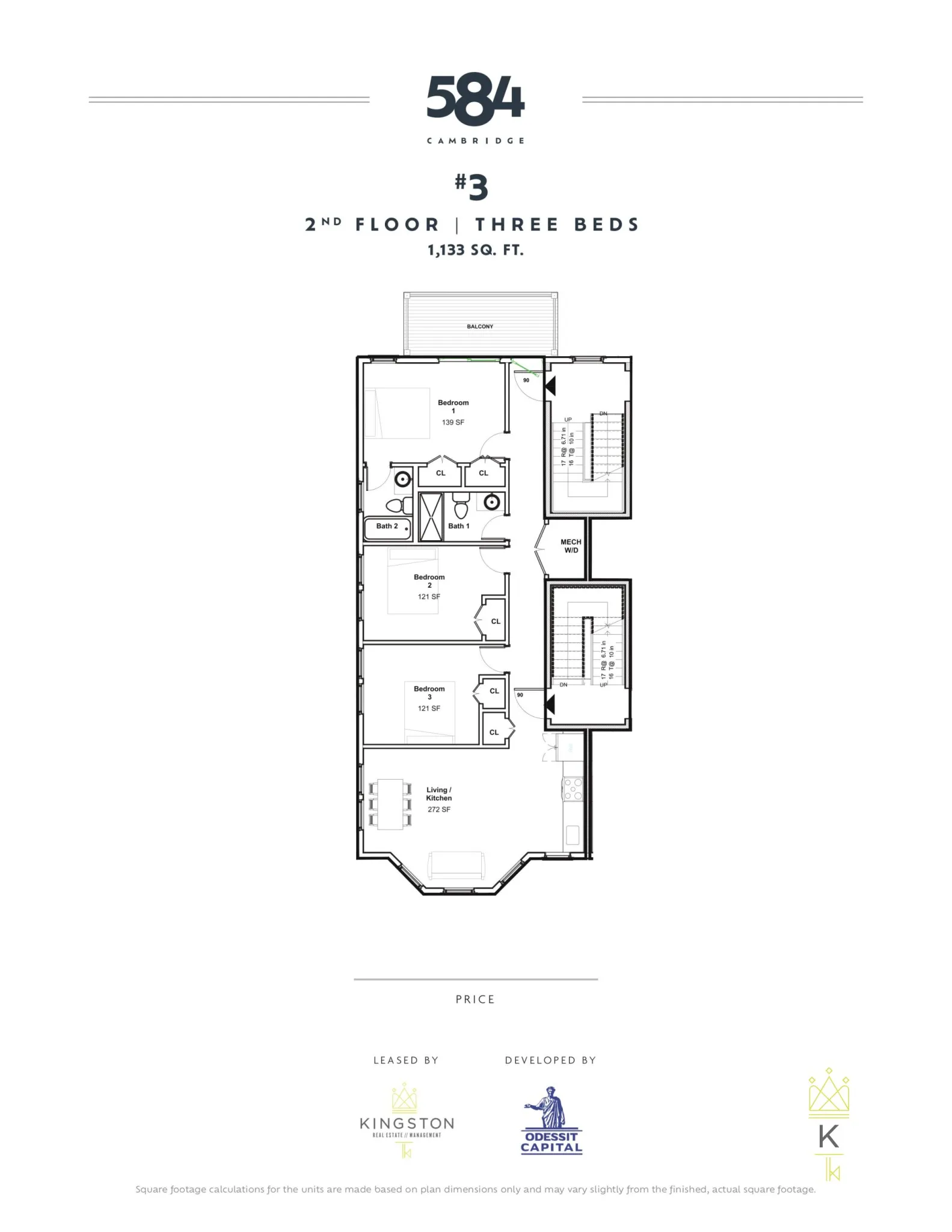 3 bed, 2 bath apartment for rent at 584 Cambridge St Unit 3, Allston — photo 2 of 5