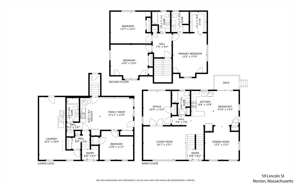 5 bed, 3 bath apartment for rent at 59 Lincoln St Unit 1, Norton — photo 38 of 38