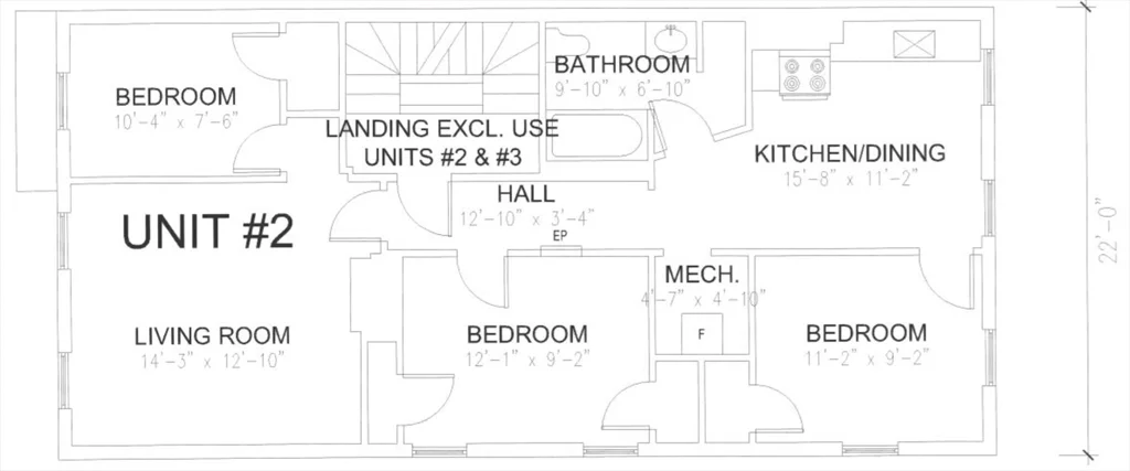 3 bed, 1 bath apartment for rent at 59 West 7th Unit 2, South Boston — photo 15 of 15