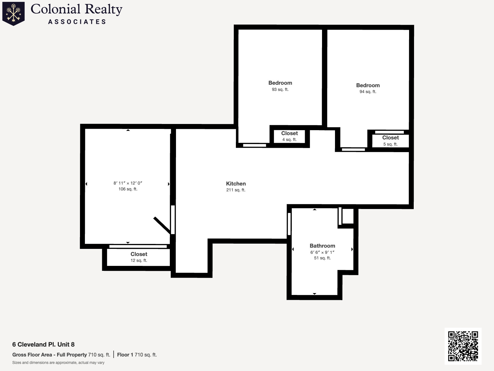 3 bed, 1 bath apartment for rent at 6 Cleveland Pl Unit 10, North End — photo 11 of 40