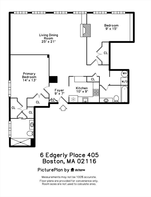 2 bed, 2 bath apartment for rent at 6 Edgerly Pl Unit 405, Back Bay — photo 17 of 17