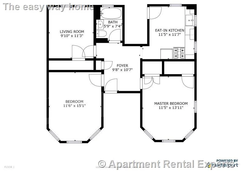 2 bed, 1 bath apartment for rent at 6 Hinckley St Unit 3, Magoun Square — photo 8 of 10