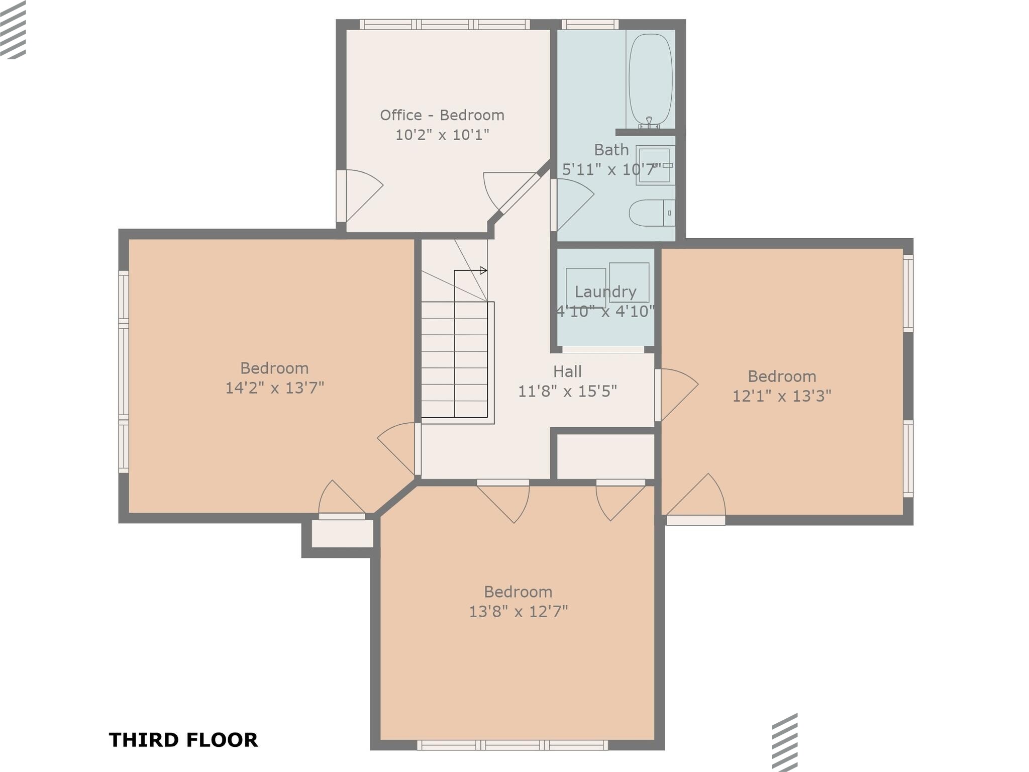 3.5 bed, 1.5 bath apartment for rent at 6 Pine St Unit 2, Belmont — photo 2 of 27
