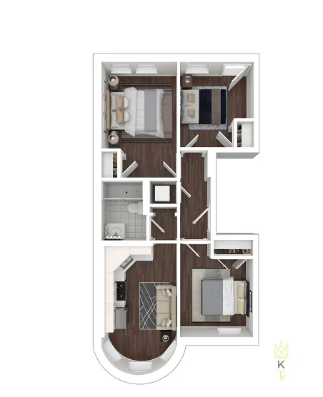 3 bed, 1 bath apartment for rent at 60 Clearway St Unit 7, Fenway
